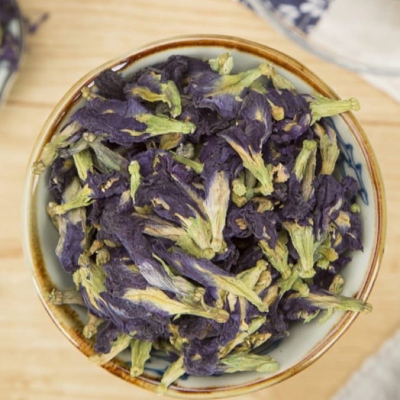 

Teh Bunga Telang Kering Biru/Bunga Telang Kering/Butterfly Pea Tea Organik/Bunga Telang Kering/Bunga Telang Kering Butterfly Pea Bluepea/Teh Biru/Clitoria Ternatea/ Blue Pea Vine/Pigeon Wings