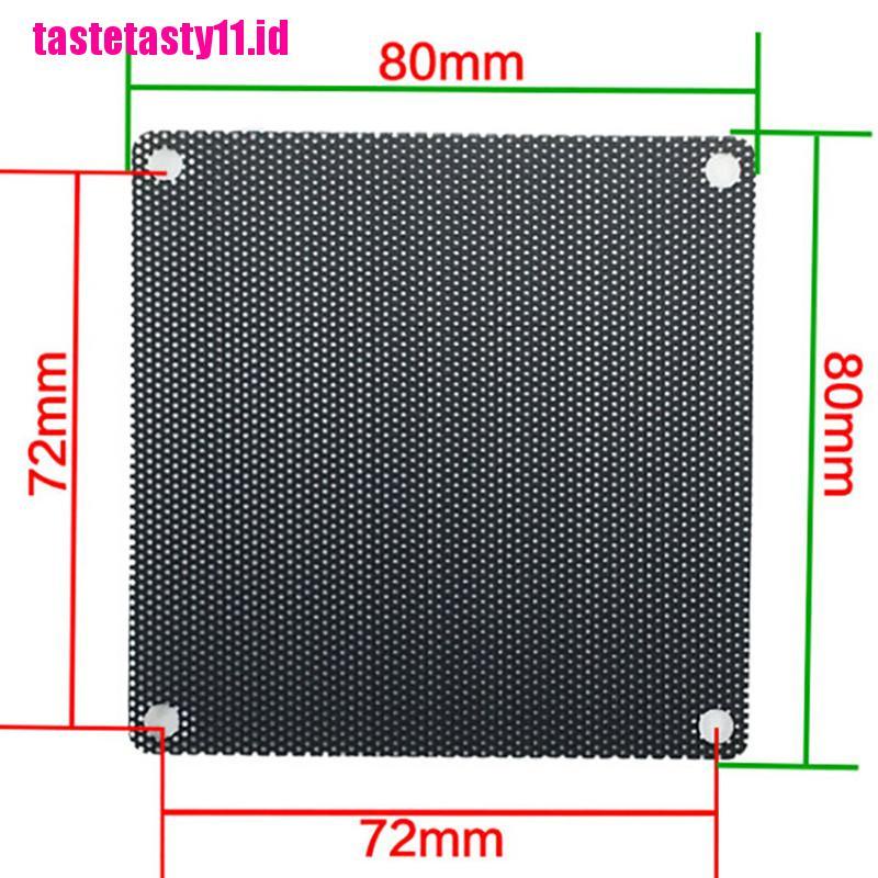 5 Pcs Jaring Filter Debu Bahan PVC Ukuran 8cm Untuk Kipas PC