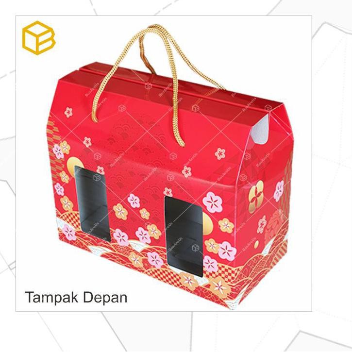 

Ready Stock Box Toples Kue Kering Packaging Imlek Sincia CNY Hampers Kemasan Cookies | TB24 CNY .
