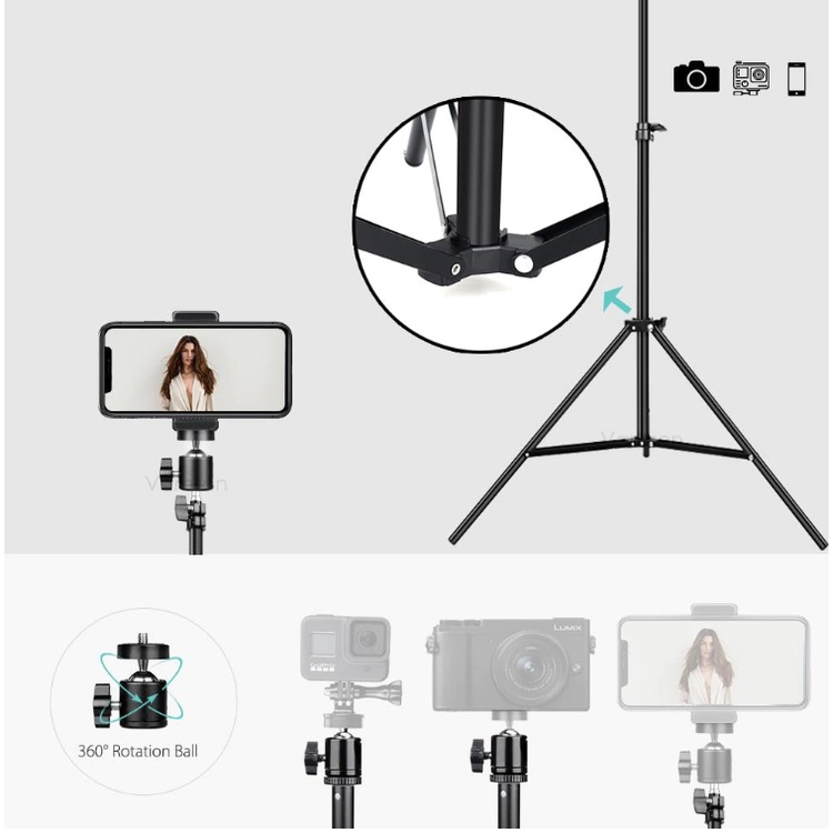 #LC-AccHp Tripod 1.6 M Tripod Stand Handphone