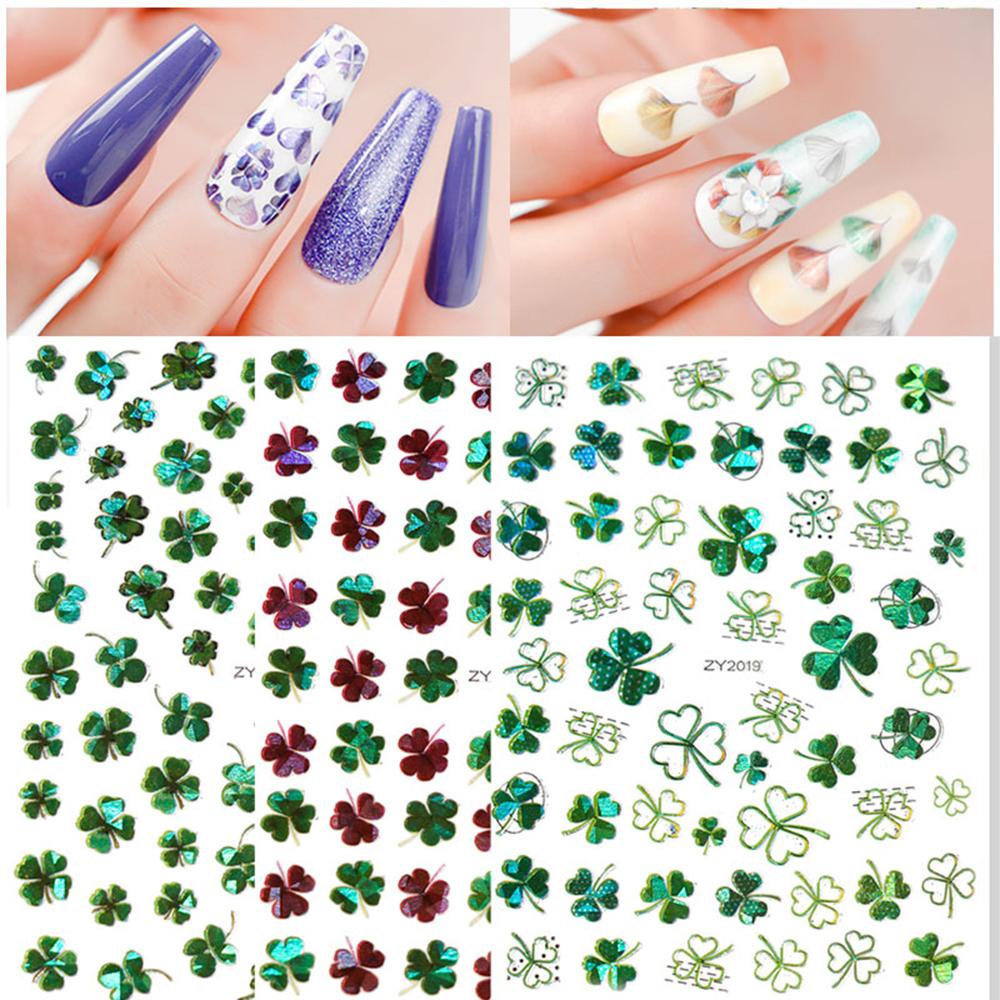 Mxbeauty Stiker Nail Art 3D Charm Ginkgo Daun Lucky Dekorasi Nail Art