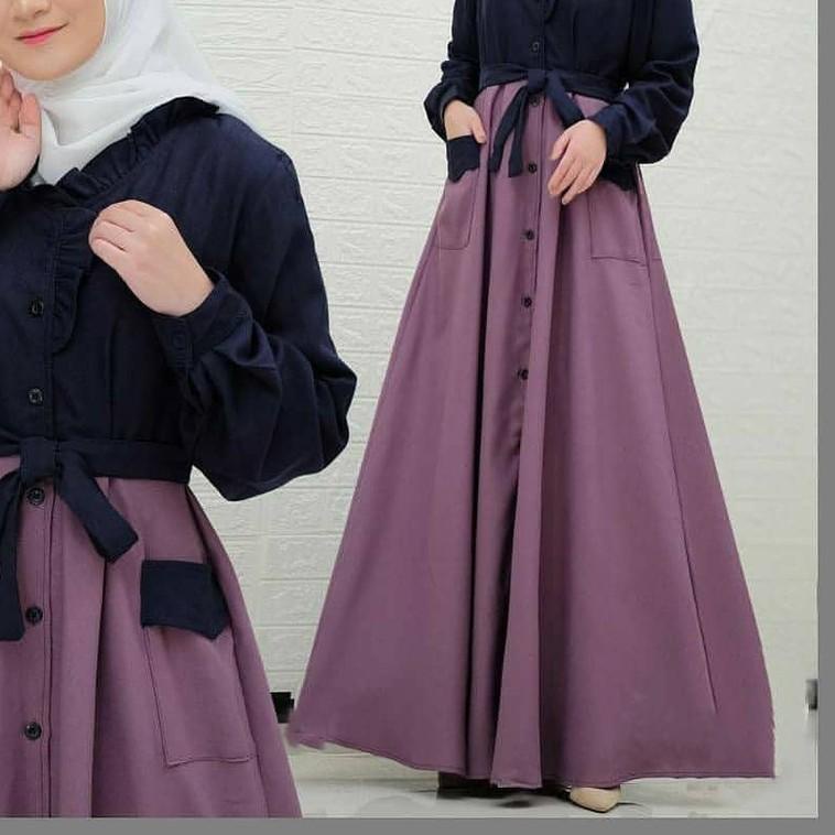 ۝ Toko Gamis Original Ateefa Maxy Bahan Moscrepe Pusat Gamis Muslimah Remaja-Dewasa Bandung New 2021