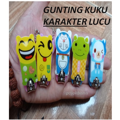 SOUVENIR GUNTING KUKU FANCY KARAKTER LUCU KEMASAN MIKA