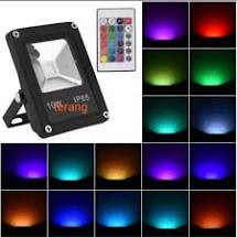 Lampu led 10w rgb warna warni lampu led sorot warna warni