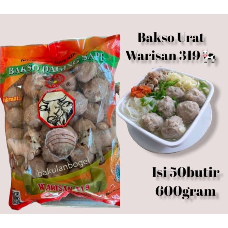 Bakso Urat Sapi Warisan isi 50pcs/Bakso/Bakso Sapi Warisan/Bakso Urat/Baso/Bakso Warisan