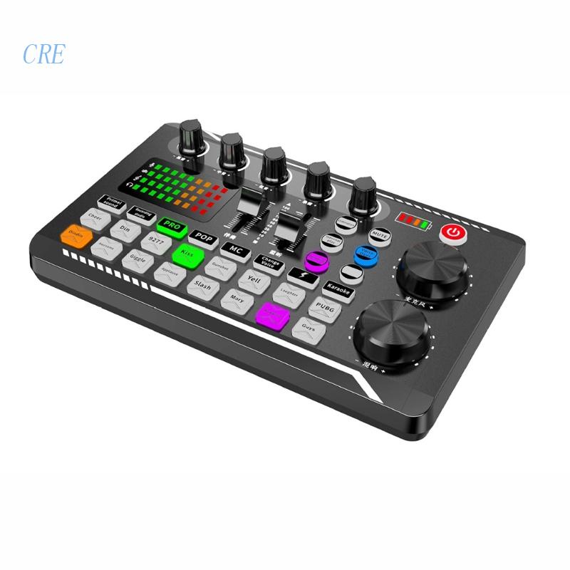 Cre F998 Sound Card Audio Interface Usb Dengan Jack 3.5mm Untuk Komputer PC / Handphone