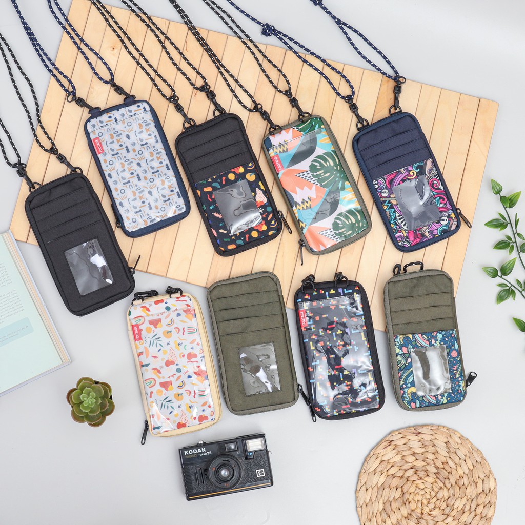 Tas Dompet HP ID Card Holder Hanging Phone Wallet Kalung Gantung Leher Multifungsi Wanita Pria TS-11