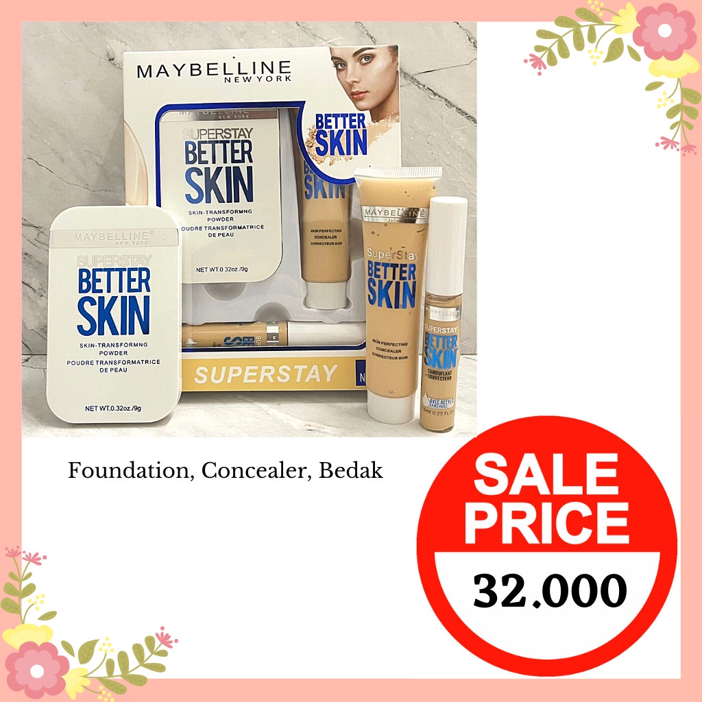 BIG SALE PAKET MAKE-UP MAYBELIN ISI 3 !!!