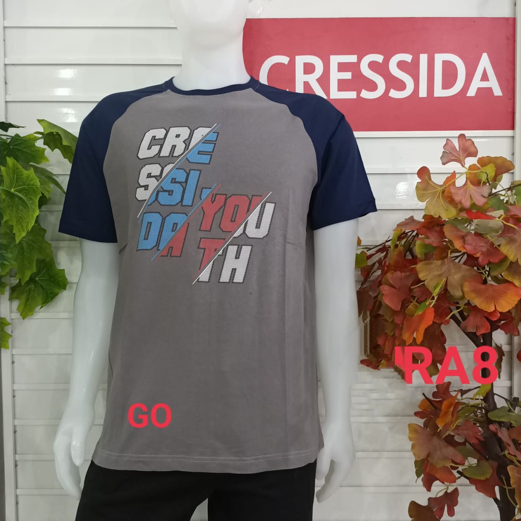 gof XL CRESSIDA KAOS (Regular) Pakaian Pria Atasan Kaos Oblong Casual Santai Original Lengan Pendek