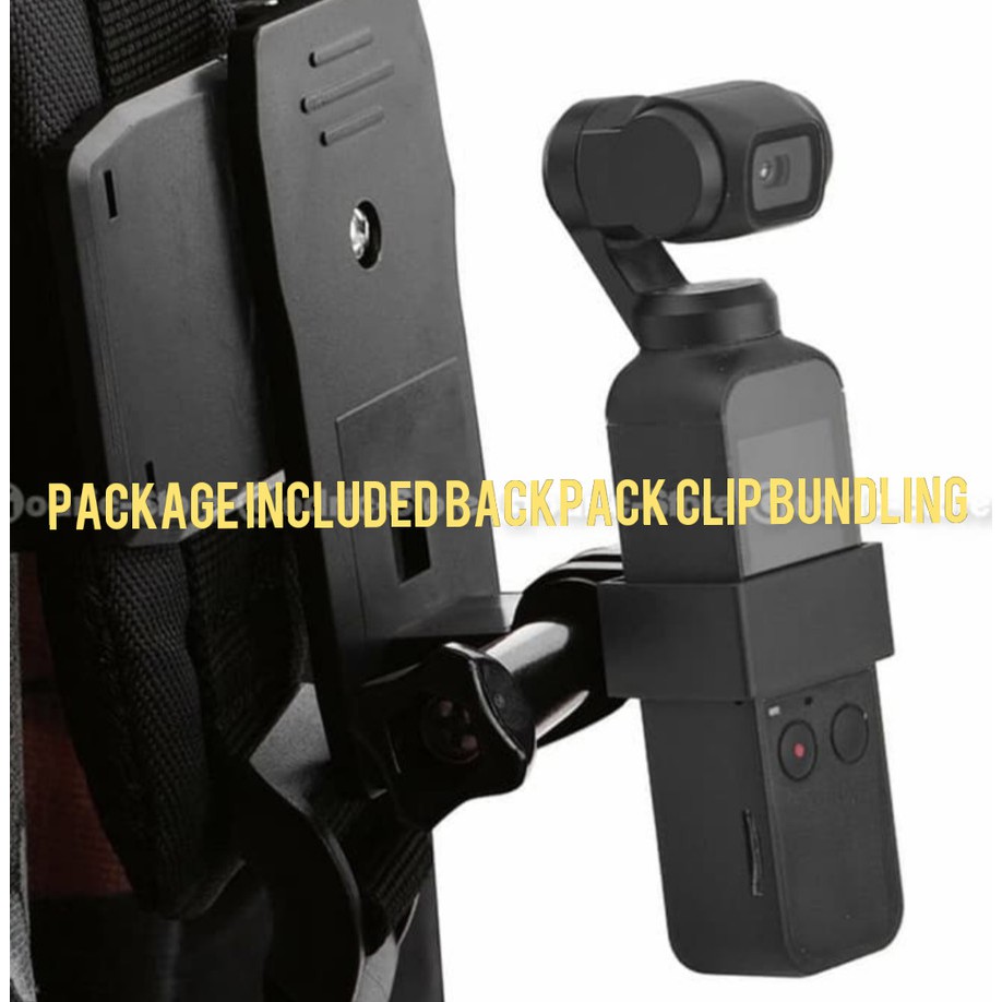 Backpack Bracket Mount Holder Clip Adapter Set for DJI OSMO POCKET merupakan bracket clip mount