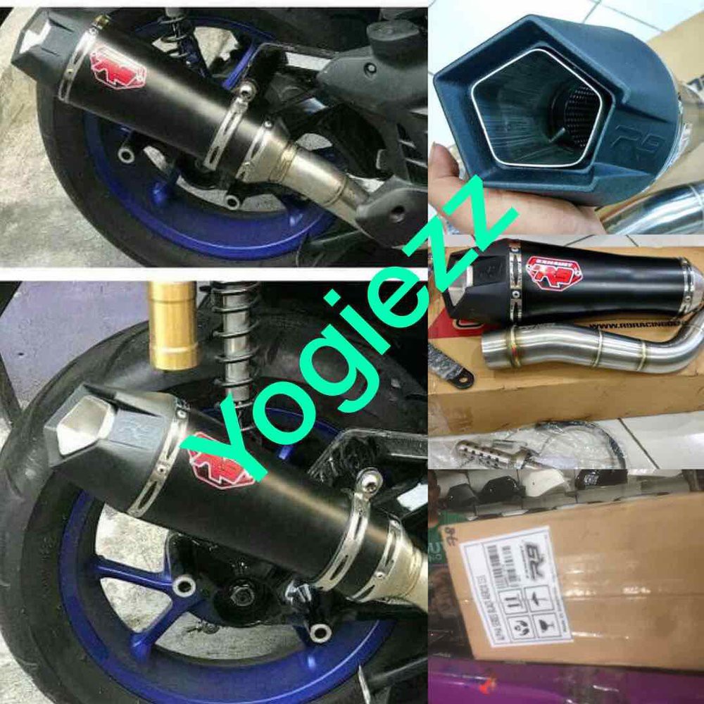 Jual Knalpot r9 alpha series aerox 155 knalpot yamaha aerox include db killer e disigrosir