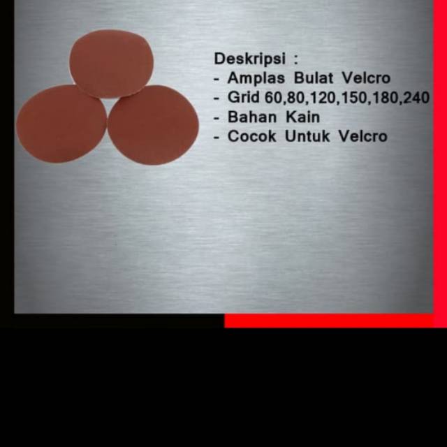 Amplas bulat 4inch/ amplas gurinda tempel