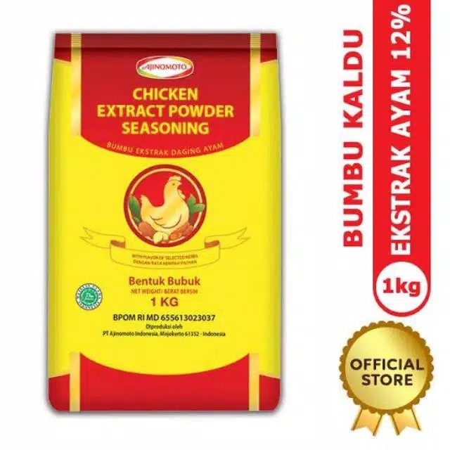 

PROMO TERBATAS - AJINOMOTO CHICKEN EKSTRAK POWDER SEASONING 1KG-BUMBU EKSTRAK AYAM - EXP AGUST 2021