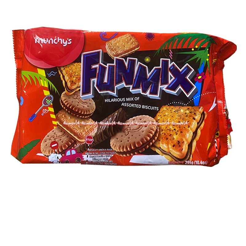 Munchy's Topmix Assorted Biscuits Funmix 295gr Munchy Munchys Top Mix Hilarious Mix Biskuit Aneka Rasa Biscuit