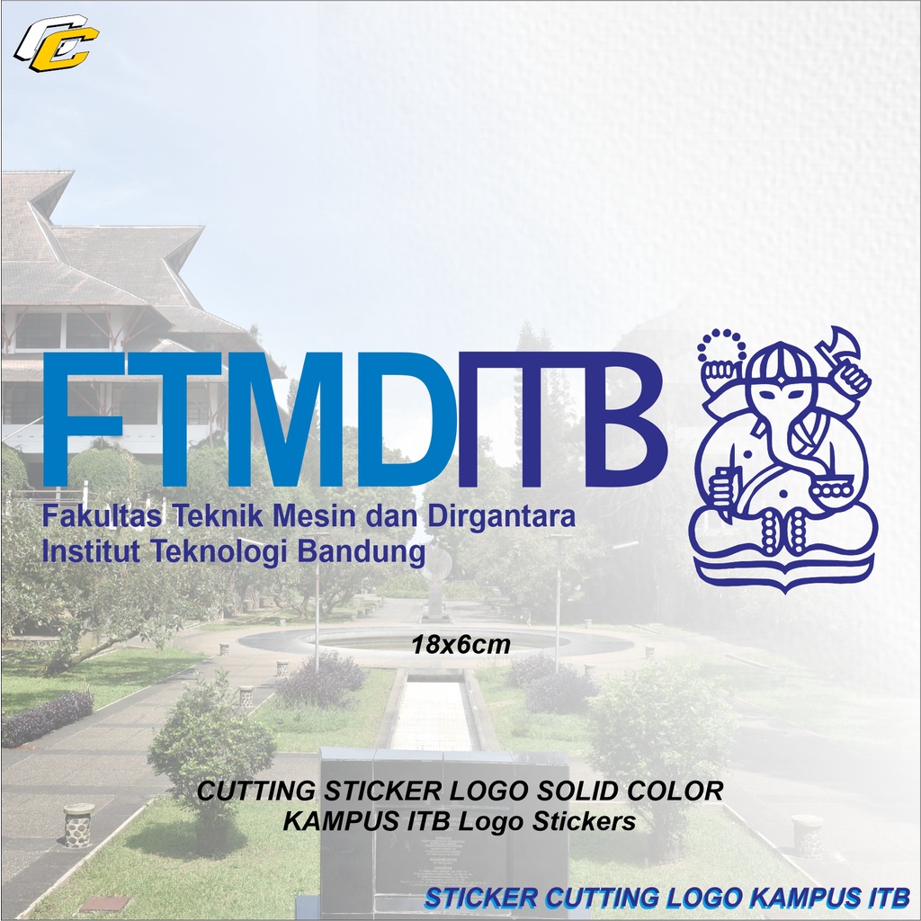 FTMD - ITB STICKER TEKNIK MESIN DAN DIRGANTARA INSTITUT TEKNOLOGI BANDUNG