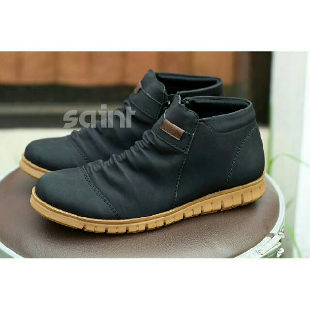  SAINT Sepatu  Boots Pria  Casual Kerja Original Shopee  