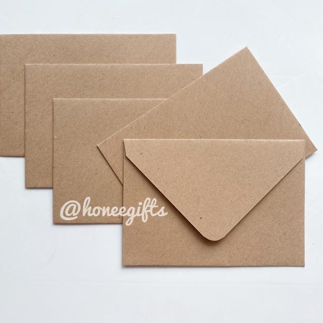

♡ 10 pcs vintage baronial envelope amplop kraft 11x16cm A6 4R ✼