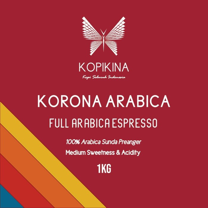 

kopi-biji- korona espressa full arabica arabika espresso beans 1kg - biji kopi -biji-kopi.