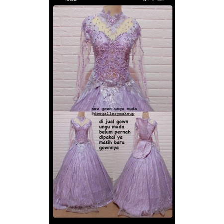 Gown pengantin/KEBAYA PENGANTIN/LILAC/NEW KEBAYA/GOWN/KEBAYA PAYET/GOWN KEBAYA LILAC/KEBAYA JUMBO