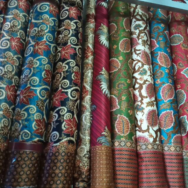 HARGA GROSIR - KAIN BATIK SEMI SUTRA HALUS PREMIUM GRADE A | Shopee Indonesia