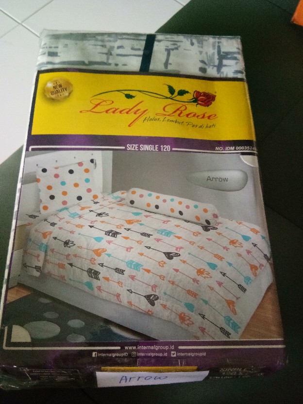 Sprei Lady Rose Single Flat 120 X 200cm