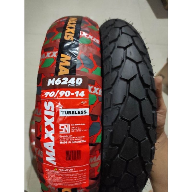 BAN TUBLES MAXXIS SEMI CROSS 90/90 RING 14 ,BAN BARU, 100% ORIGINAL, FREE PENTIL