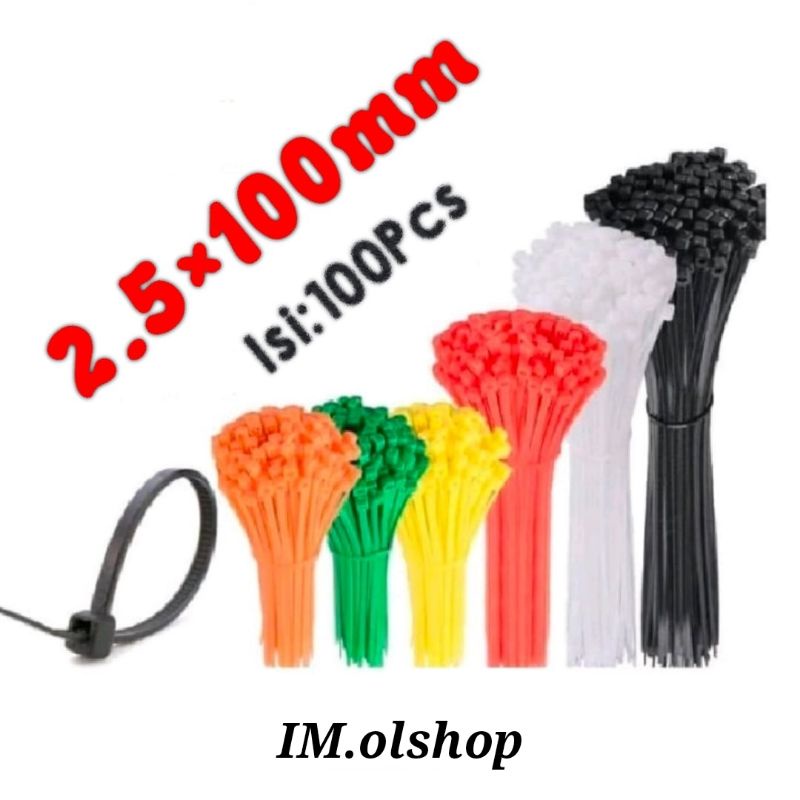 Kabel Ties/INSULOCK/INSULOK/CABLE TIES 2.5X100MM 100PCS⭐ IM ⭐