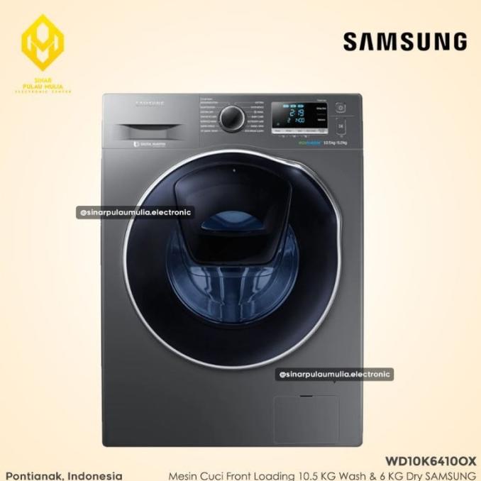 SAMSUNG MESIN CUCI FRONT LOADING COMBO WASHER WITH ADDWASH, 10.5 KG XXVGDF35415