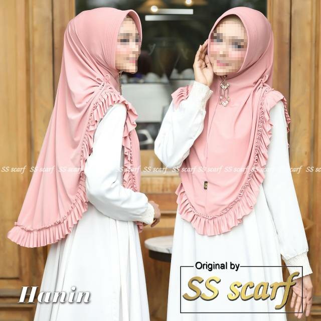 Jilbab bergo Hanin Rempel Pita