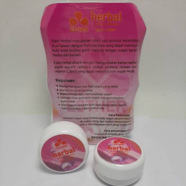 ESTHER HERBAL PEARL CREAM LUSINAN