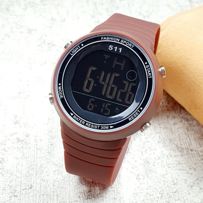 Jam Tangan Pria Elegant Strap Rubber Sporty Digital Anti Air BW-30 Tactical