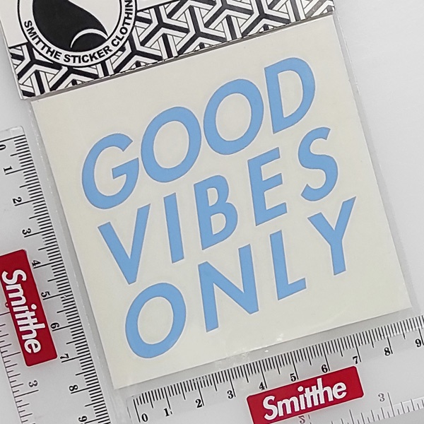 Stiker GOOD VIBES ONLY Cutting Sticker Aksesoris Mobil Motor