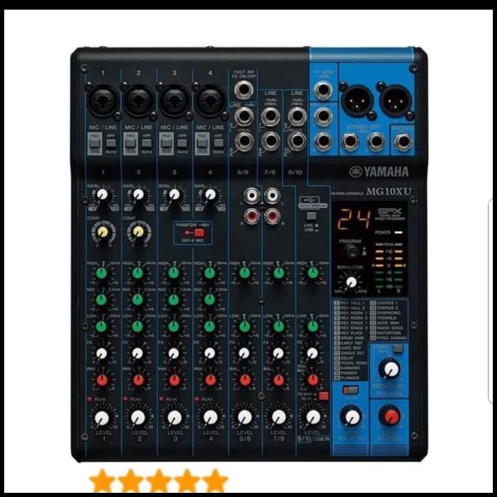 Audio Mixer Yamaha Mg 10Xu/Mg10Xu/Mg10 Xu ( 10 Channel )