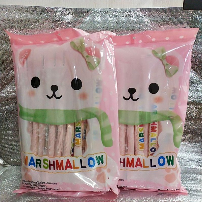 Sweet me marshmallow panjang straw isi 30's