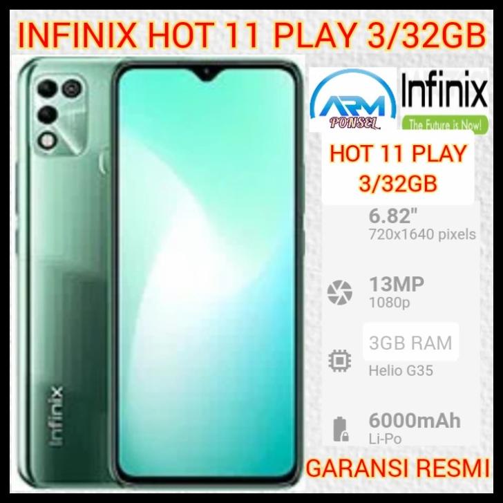 diskon infinix hot 11 play 3 32 ram 3gb rom 32gb garansi resmi