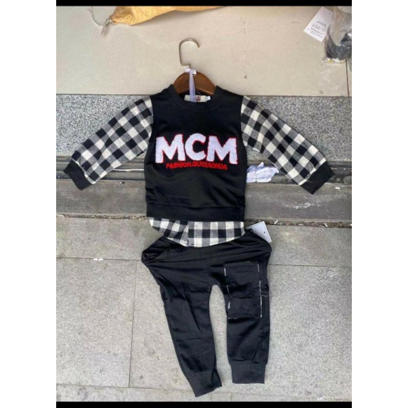 set sweater jogger anak import