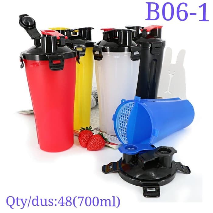 [COD] BOTOL MINUM GYM FITNESS SHAKER B06-1 700ML