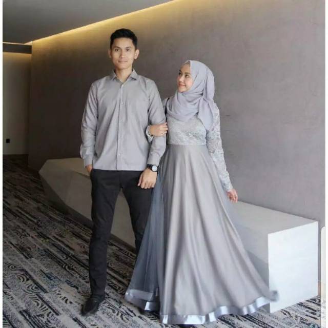 Gamis couple Agoda brukat