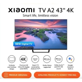 Xiaomi TV A2 43” Layar 4K Ultra HD Dolby Vision® HDR 10 Android TV™ Google Play Netflix Disney+