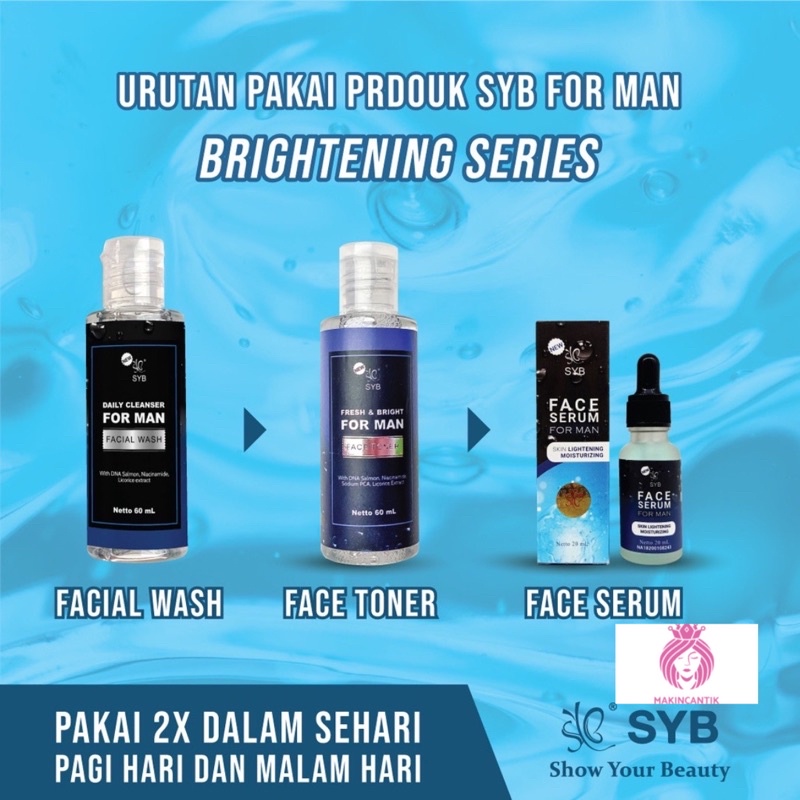 SYB Facial Wash Cleanser/ Toner For Man