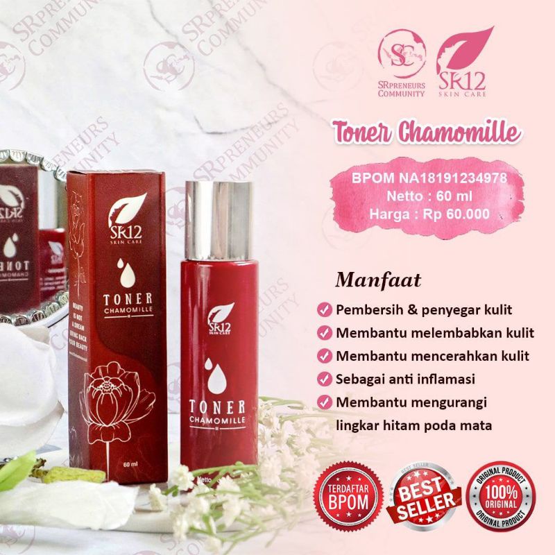 TONER CHAMOMILLE SR12 HERBAL SKINCARE ORIGINAL