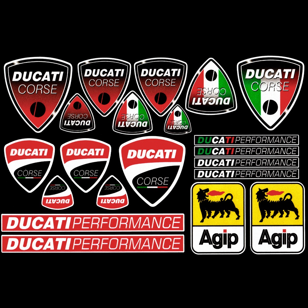 Ducati Sticker Reflektor Dekorasi Helm Motor Ducati 848 959 1098 S 899 1198