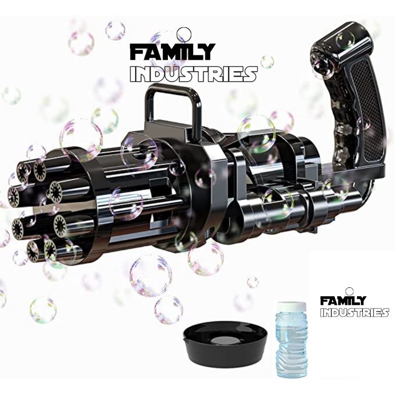 MAINAN PISTOL GELEMBUNG/BUBBLE MACHINE GATLING BUBBLE GUN