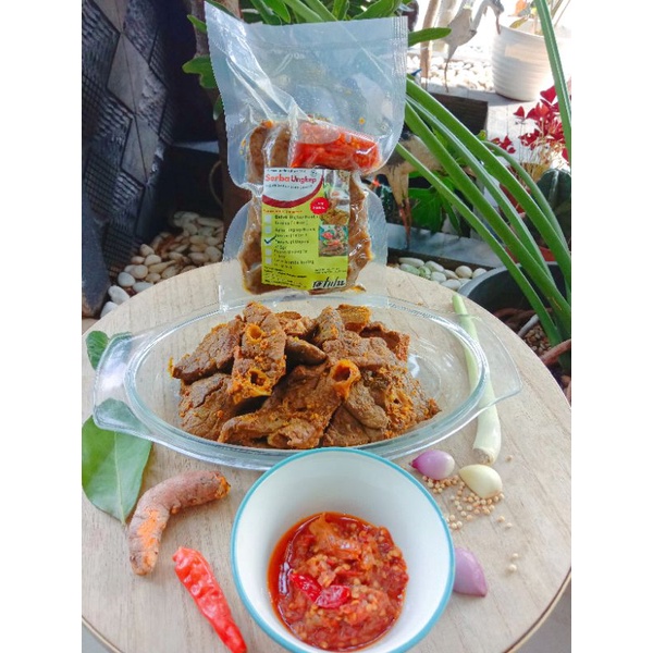 

Promo paru sapi ungkep berat 310 gr free sambal