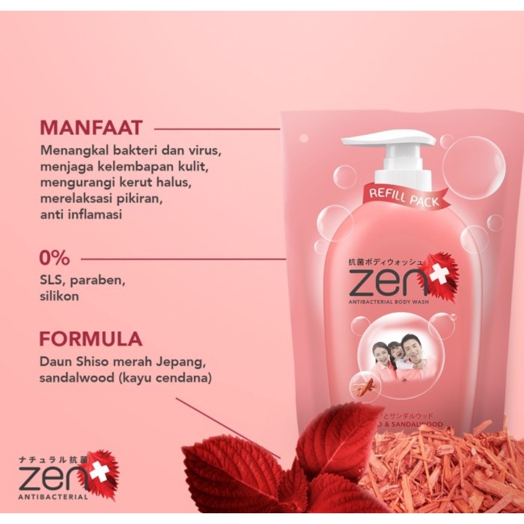 (Refill) Zen Antibacterial Body Wash - 400ml