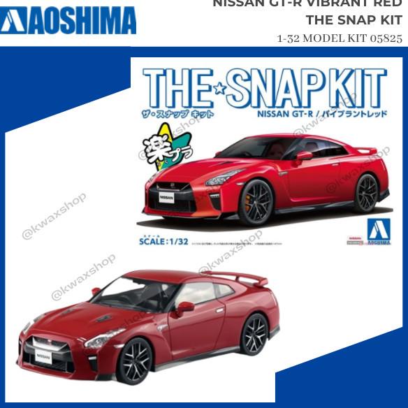 *:*:*:*:*] AOSHIMA Nissan GT-R Vibrant Red The Snap Kit - 1-32 Model Kit 05825