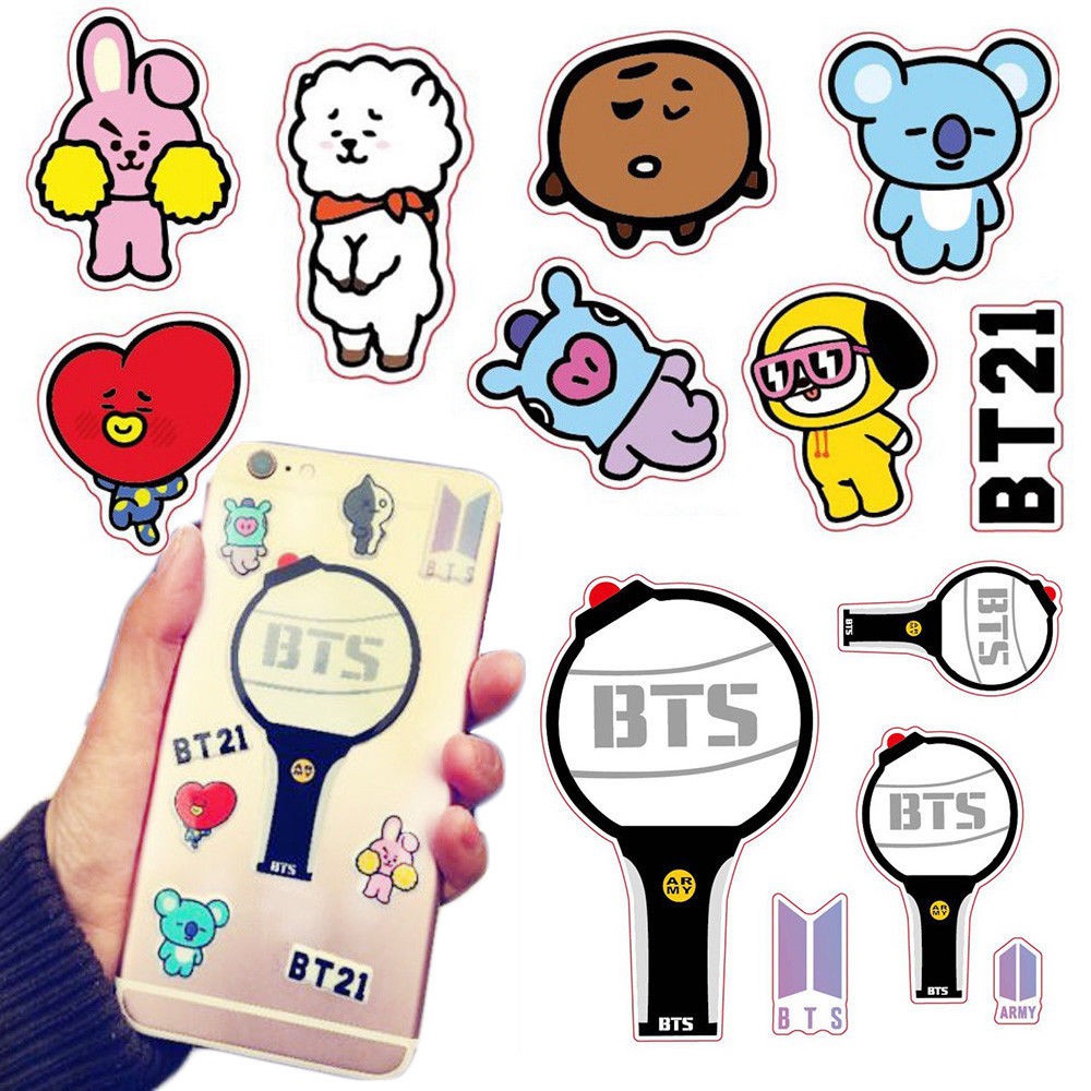  Stiker  Model Kpop BTS  Bubble bt21 3D EXO Got 7 Wanna One 