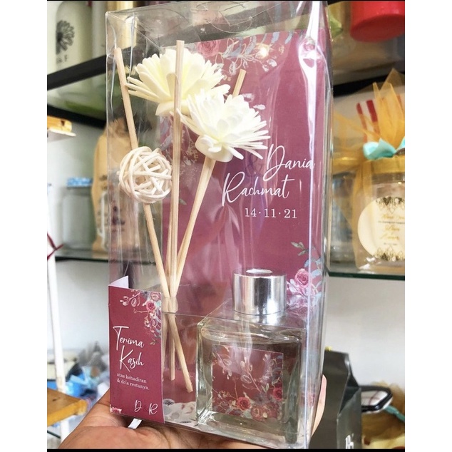 Jual Sample Souvenir Reed Diffuser Custom Kemas Mika Luxurious | Shopee ...