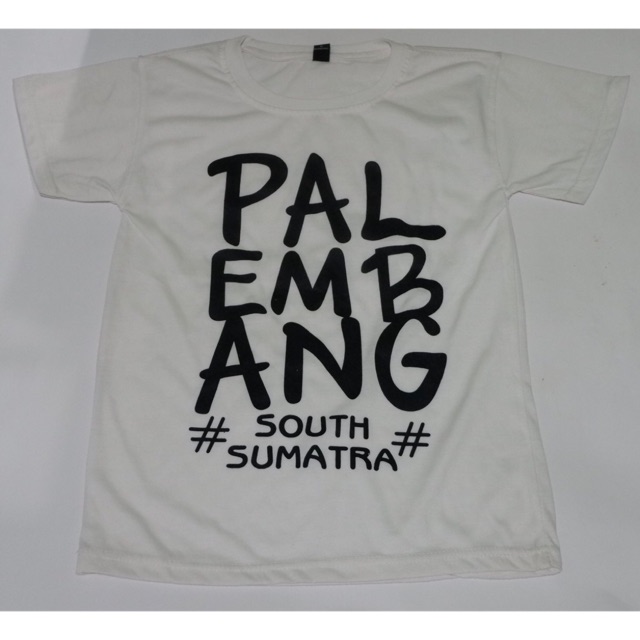 Kaos tulisan Palembang kaos oblong kaos oleh oleh palembang murah meriah