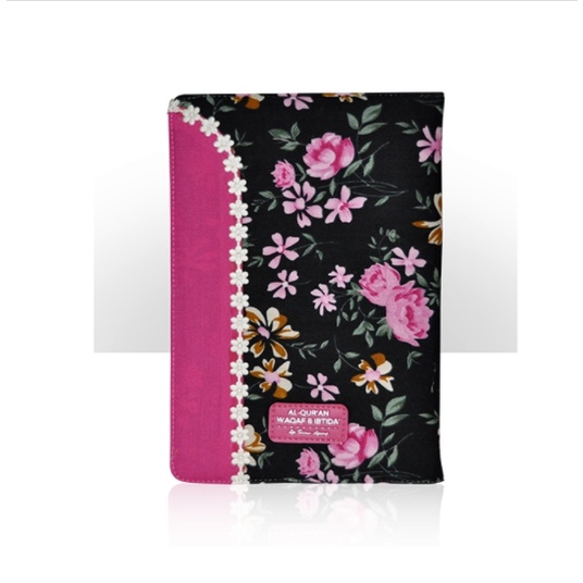 Al Quran Waqaf Ibtida Resleting Kain A5 (Pink)